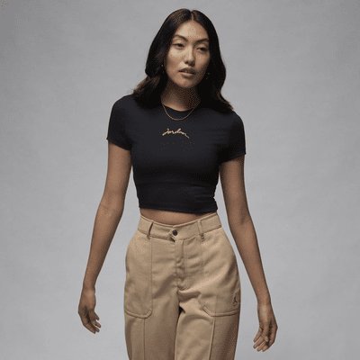 有名ブランド NIKE公式】ジョーダン ウィメンズ Tシャツ クロップド スリム トップス